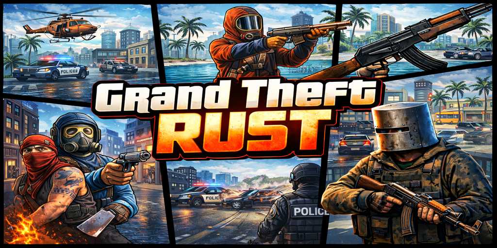 ⦿【ICEFUSE】GRAND THEFT RUST | ROLEPLAY | MMO